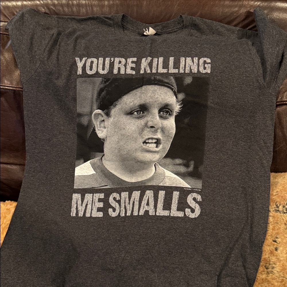 Gray Graphic T-Shirt with You're killing Me smalls Quote